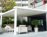 Auvent électrique personnalisable, télécommande intelligente, coupe-vent et imperméable pour garage extérieur avec cadre enduit de poudre