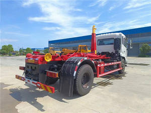 Camion à benne basculante à crochet manuel diesel Dongfeng 14m3 neuf avec conteneur à déchets de 10 tonnes de capacité à vendre - Product Image 3