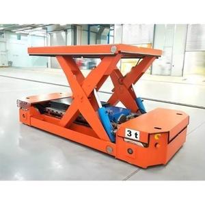 Nuevo vehículo de transferencia omnidireccional de 3 toneladas con ruedas <span class=keywords><strong>Mecanum</strong></span> y elevador de tijeras para operación en espacios confinados - Product Image 3