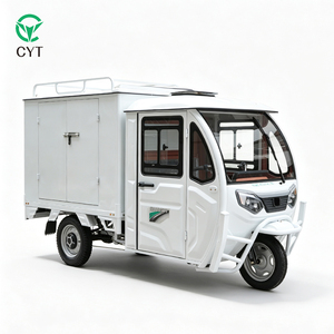 Triciclo de Reparto de 3 Ruedas con Cabina Cerrada y Caja Metálica para Logística Urbana - Product Image 2