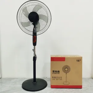 Ventilador de suelo de chasis redondo de 16 pulgadas, eléctrico, precio barato, venta al por mayor de fábrica