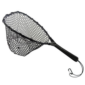 Filet de pêche d'atterrissage Portable de m, pour pêche à la mouche, avec mailles en caoutchouc et corde supplémentaire - Product Image 2