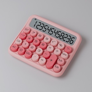 Calcolatrice LCD regalo per ufficio calcolatrice rosa colorata con desktop elettronico con chiave rotonda alla <span class=keywords><strong>moda</strong></span> - Product Image 2
