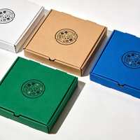 Boîtes à pizza en carton ondulé personnalisées, format d'impression sur mesure, prix abordable, boîte d'emballage pour pizza