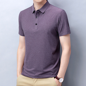 Verano nueva versión coreana de manga corta para hombres de negocios de ocio suelto media manga moda joven y de mediana edad POLO - Product Image 3