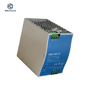 Fuente de Alimentación Industrial NDR-480-24 100% Original para Riel DIN - 24V 20A 480W CA 90-264V CC Refrigeración por Convección Natural Industrial - Product Image 1