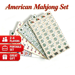 Stock in AmericanI Custom Eco-Friendly Foldable Portable Durable Four-layered Acrylic <b>Mahjong</b> Tiles 160 American <b>Mahjong</b> <b>Set</b> - Product Image 1