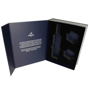 High Quality Rigid Packaging With Sponge Insert Black Cardboard <b>Gift</b> <b>Box</b> - Product Image 1