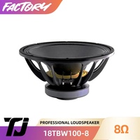 Système de sonorisation Line Array amplifié 18'' 18TBW pour scène extérieure avec haut-parleur de graves en ferrite 18 pouces OEM