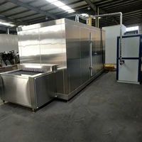 Hete Aanbieding RVS 300kg/u Tunnelvriesmachine Snelle Vriesmachine voor de Voedingsmiddelenindustrie