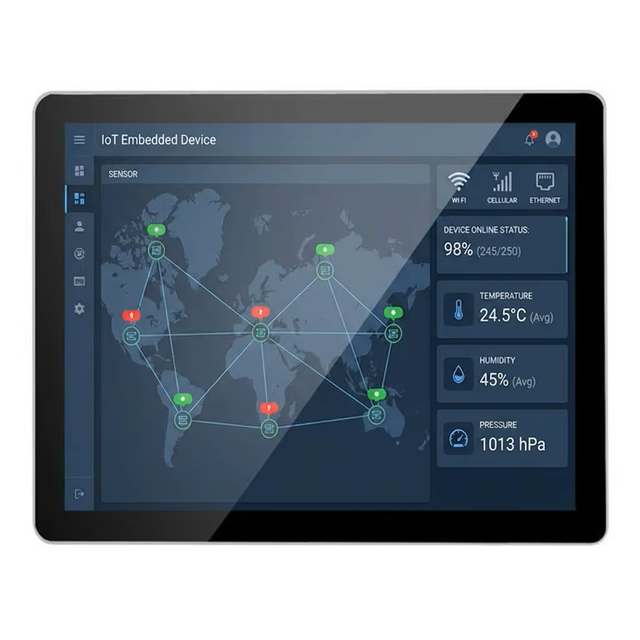 10.1 15 17 19 Inch PCAP Touch Monitor Open Frame Panel Mount IP65 Waterproof LCD Display for Airport Wayfinder System Integrator