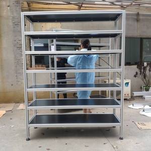 Aluminum Alloy Tool Cart Rectangle Standing Type Easy Cleaning Industrial Storage Cart Hand Tool Cart Office Organizer - Product Image 4