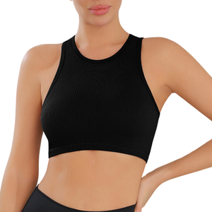 Reggiseno Sportivo da Donna Personalizzato con Collo Halter, Asciugatura Rapida, Traspirante, Senza Cuciture, Top Corto per Corsa - Product Image 6