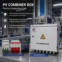 Panneau de distribution DC personnalisé OEM avec disjoncteur DC et contacteur de protection, équipement de distribution d'énergie solaire photovoltaïque industriel