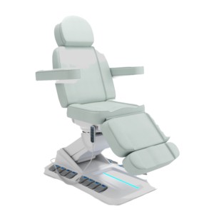 Lit de massage électrique de luxe à 4 moteurs, en cuir synthétique, éponge haute densité, lit facial réglable pour clinique de beauté haut de gamme - Product Image 6