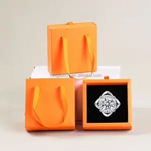 Hot Sale Luxury Ring Necklace Jewelry Packaging Box High Quality Jewelry Set Paper Gift Box With Custom Logo