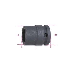 BETA - 007201010 Llaves de vaso de impacto con accionamiento cuadrado hembra de 1/2 '', boca poligonal, fosfatada - Product Image 1