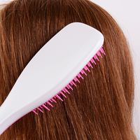 Brosse à Cheveux Démêlante à Manche ABS Personnalisable, de Haute Qualité, Antistatique et Massante