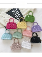 Nouvel Arrivage Mini Porte-Monnaie Couleur Bonbon Petit Sac Bandoulière Coque Sac Jelly à Chaîne pour Enfants