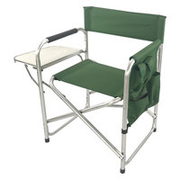 Chaise de camping pliable personnalisée en aluminium durable avec table d'appoint en tissu Oxford, design moderne, capacité 120-150 kg, mobilier d'extérieur