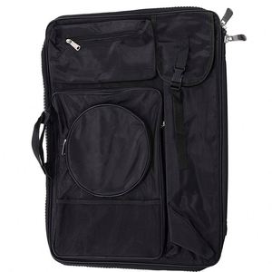 BSCI Factory Art Supply - Mochila Portafolio de Nailon Negro para Materiales de Arte, Tamaño: 19" x 26" - Bolsa de Transporte para Artistas - Product Image 1