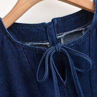 PB&ZA Femme 2026 Nouvelle Collection Été Mini Robe en Jean Vintage Sans Manches Décontractée Unie Robes Femme Vestidos Robe Mujer