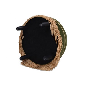 Pouf Rétro Américain à Pompons, Ensemble de Tabouret de Canapé <span class=keywords><strong>en</strong></span> Tissu de Luxe, Siège Créatif pour Salon, Appartement, Hôtel - Product Image 3