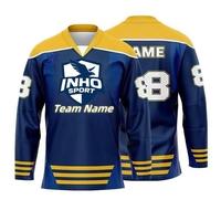 Maillot de hockey sur glace personnalisé selon votre design, fabrication OEM, vente en gros, sublimation, polyester, maille, jeunes et adultes
