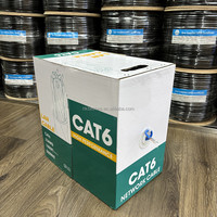 Cat6 Cat5E Cat5 UTP/FTP/SFTP 23awg Interior Exterior 1000ft/305m Cable de red Lan Cable Ethernet