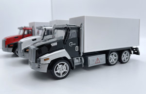 Petites voitures personnalisées en métal 1:50, modèle réduit pour passe-temps, fourgonnettes, véhicules, voiture à traction, camion cargo, jouet pour cadeaux d'affaires - Product Image 3