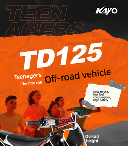 Moto tout-terrain KAYO TD125 d'origine, 125 cm³, moto de cross pour adultes et adolescents, fiable, à essence, pour la conduite sur sentier - Product Image 6