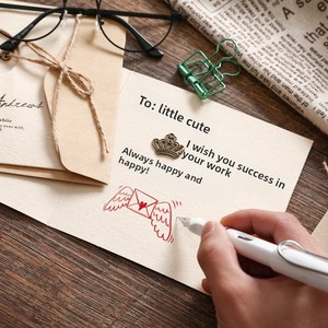Biglietto d'<span class=keywords><strong>Auguri</strong></span> Vintage Creativo Zakka in Carta Retrò, Biglietto Pieghevole Fai-da-Te per <span class=keywords><strong>Auguri</strong></span> di <span class=keywords><strong>Compleanno</strong></span>, Messaggi, Vendita all'Ingrosso per Insegnanti e Natale - Product Image 2