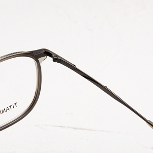 Titanium Full Rim Oval <b>Eyeglasses</b> Unisex Anti-Uv Vision Correction <b>Frames</b> for Adults Solid Color Classic Style - Product Image 4