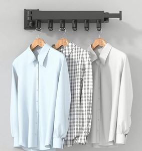 Séchoir à linge mural extérieur pliable en métal pour vêtements d'enfants avec logo - Product Image 2