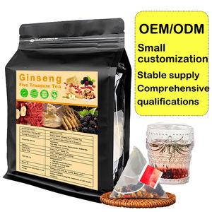 मिश्रित पांच खजाने प्रीमियम स्वास्थ्य जैविक जड़ी-बूटी चाय के लिए कच्चे जिनसेंग स्वाद प्राकृतिक ऊर्जा - Product Image 6