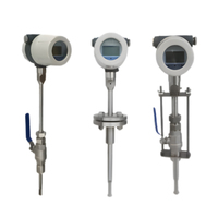 Medidor de Flujo de Gas Térmico Portátil de Acero Inoxidable WSFMGATHISST, Tipo de Inserción