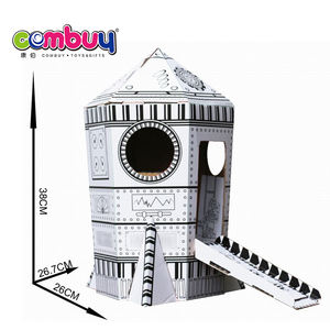 Zeichnen von Raketen-Häusern Spielzeug Graffiti Kinder DIY Kritzel-Sets aus Pappe - Product Image 5