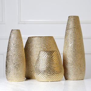 <span class=keywords><strong>Venta</strong></span> al por mayor florero decorativo de cerámica de lujo pintado en oro para el hogar - Product Image 2