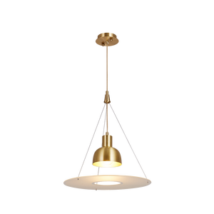 Copper Modern Minimalist Scandinavian Designer Luxury Gold LED <b>Pendant</b> Chandelier for Living Room with Middle Size - Product Image 3