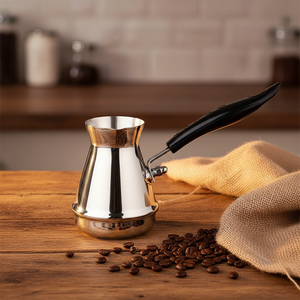 Marmite à chocolat de style américain compatible <span class=keywords><strong>gaz</strong></span> et <span class=keywords><strong>induction</strong></span>, mini-casserole en acier inoxydable, chauffe-lait - Product Image 1