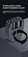 Projecteur de lumière d'ambiance dynamique à double tête pour voiture, moto, vélo électrique, avec chargement USB intelligent et motif de bienvenue dessin animé