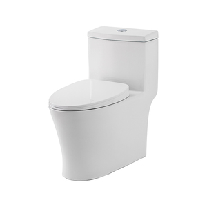 Phong cách Mỹ thiết bị vệ sinh một mảnh S-trap nhà vệ sinh bát phòng tắm Siphon Đỏ bừng gốm cupc WC nhà vệ sinh - Product Image 1