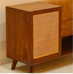 ตู้เก็บของหวายสำหรับห้องนั่งเล่น 2 ประตู ตู้เก็บรองเท้า ตู้ข้างเตียง - Product Image 2