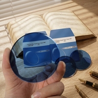 Thinkeylens 1.56 Photo RX Lentilles de Lunettes Optiques sur Mesure à Vision Unique HMC Protection Anti-Lumière Bleue UV420 Photoblue
