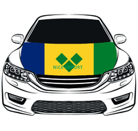 Housse de capot de voiture avec drapeau des Tonga, protection personnalisée du capot moteur, en polyester extensible, résistante à la chaleur, durable, ajustement universel