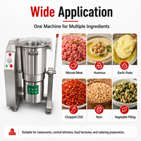 Nouvelle machine de préparation alimentaire électrique commerciale 18L 35L en acier inoxydable, hachoir à viande, mélangeur, coupe-légumes, mixeur à houmous