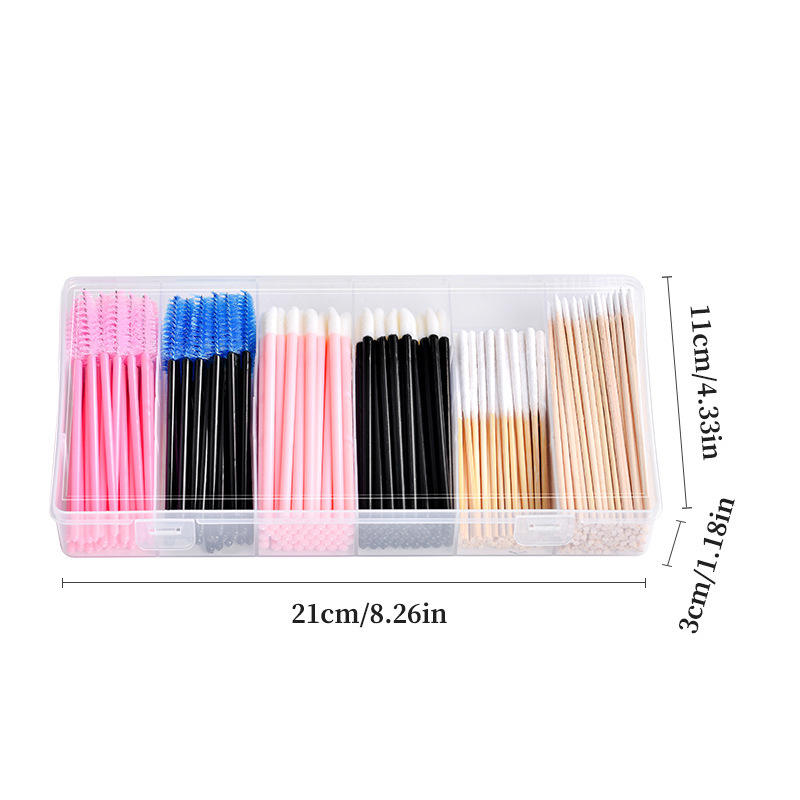 Eyelash Brush+Lip Brush+Cotton Swab (320pcs Set)
