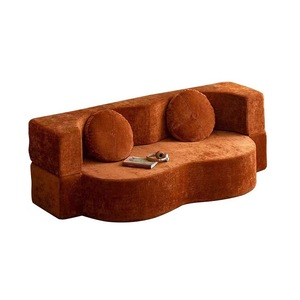 Canapé-lit sectionnel carré élégant en tissu compressé, emballage sous vide en éponge, amovible pour petits appartements, lofts et salons - Product Image 1