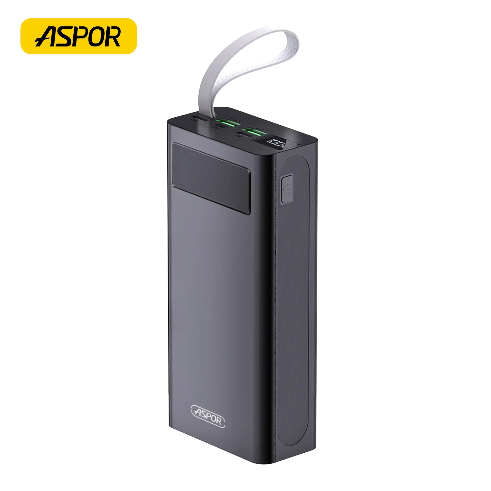 Aspor A306พาวเวอร์แบงค์22.5W + 20W พาวเวอร์แบงค์ความจุขนาดใหญ่30000mAh พร้อมจอแสดงผล LCD พาวเวอร์แบงค์