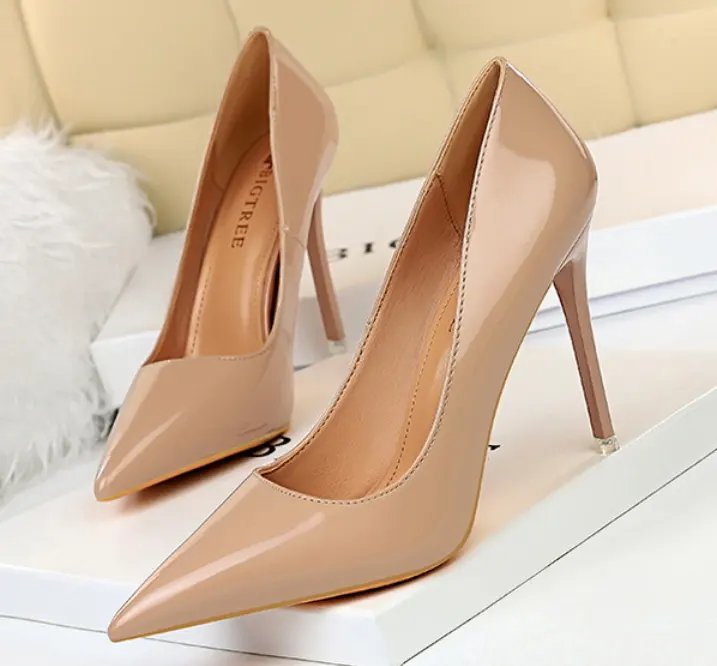 New Fashion Stiletto Heel Luxury Size Women High Heel Dress Shoes lady